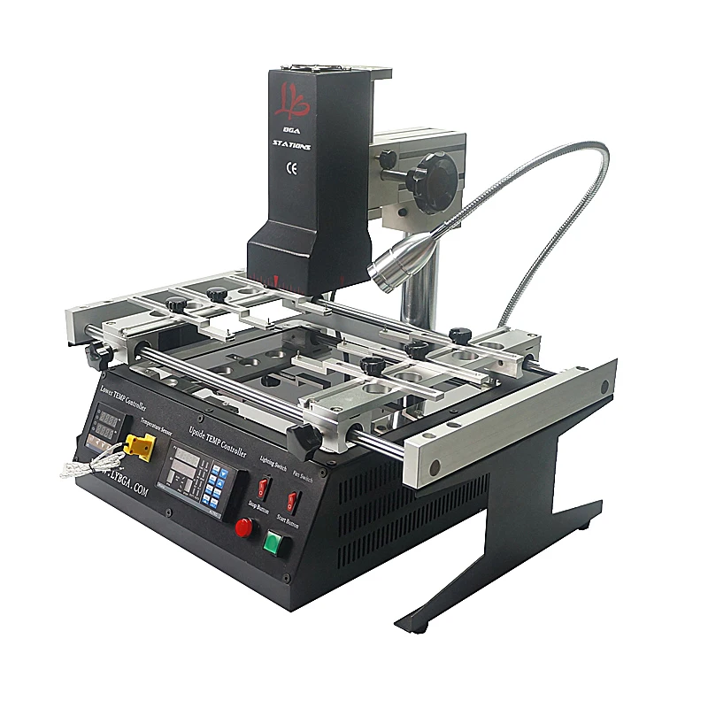 NEW LY IR6500 V2 2 Zones BGA Rework Station Infrared IR BGA Machine with Solder Balls Welding Flux Stencils for Mobile Repair