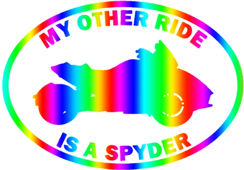 

My Other Ride Is A Can Am Spyder Car Sticker Automobiles Motorcycles Exterior Accessories Vinyl Decals for Honda Lada Bmw Audi