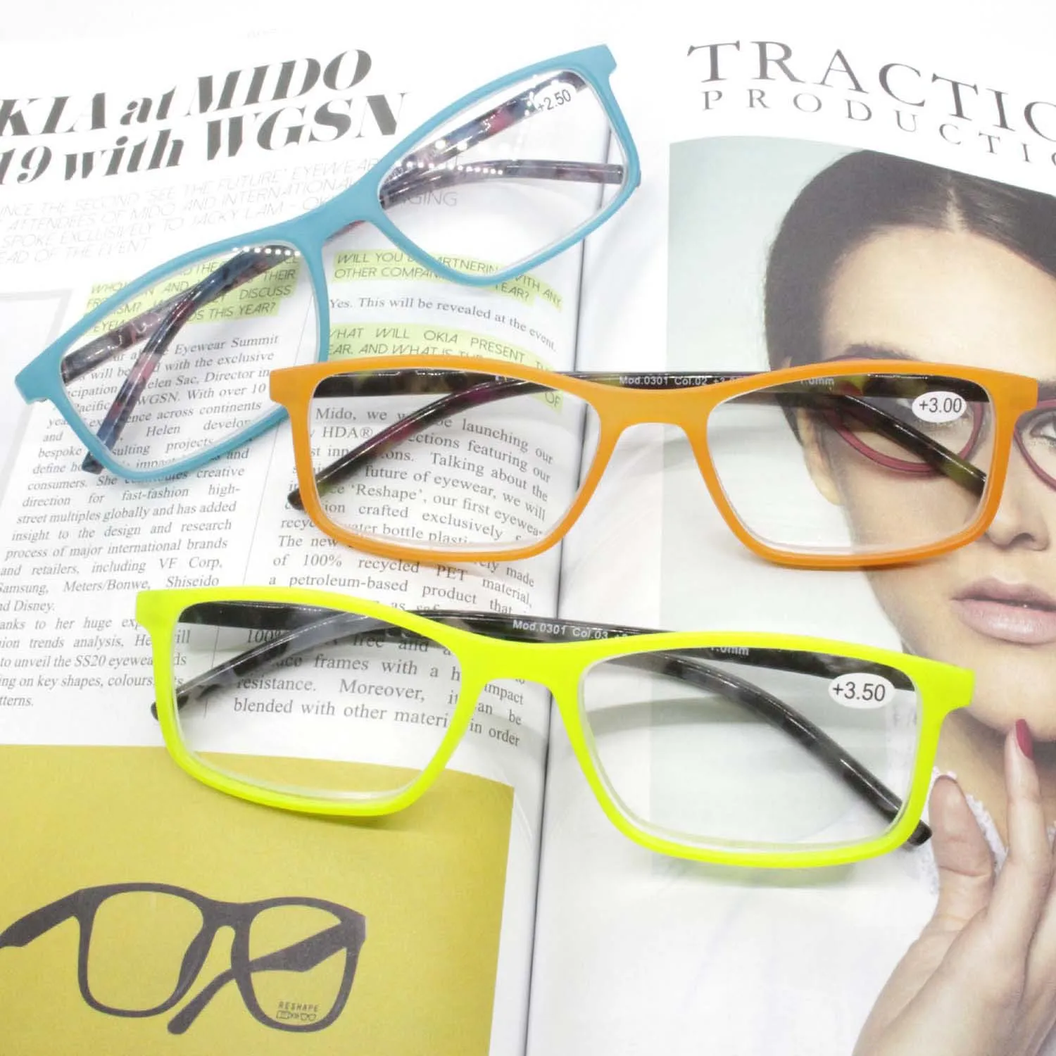 Unisex Men\'s and Ladie\'s Fashion Color Young Trendy Reading Glasses