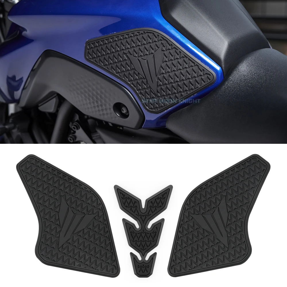 

Motorcycle Tankpad anti-slip tank Pad sticker protection stickers SIDE TANK PADS Traction Pad For Yamaha MT 07 MT07 MT-07 2021 -