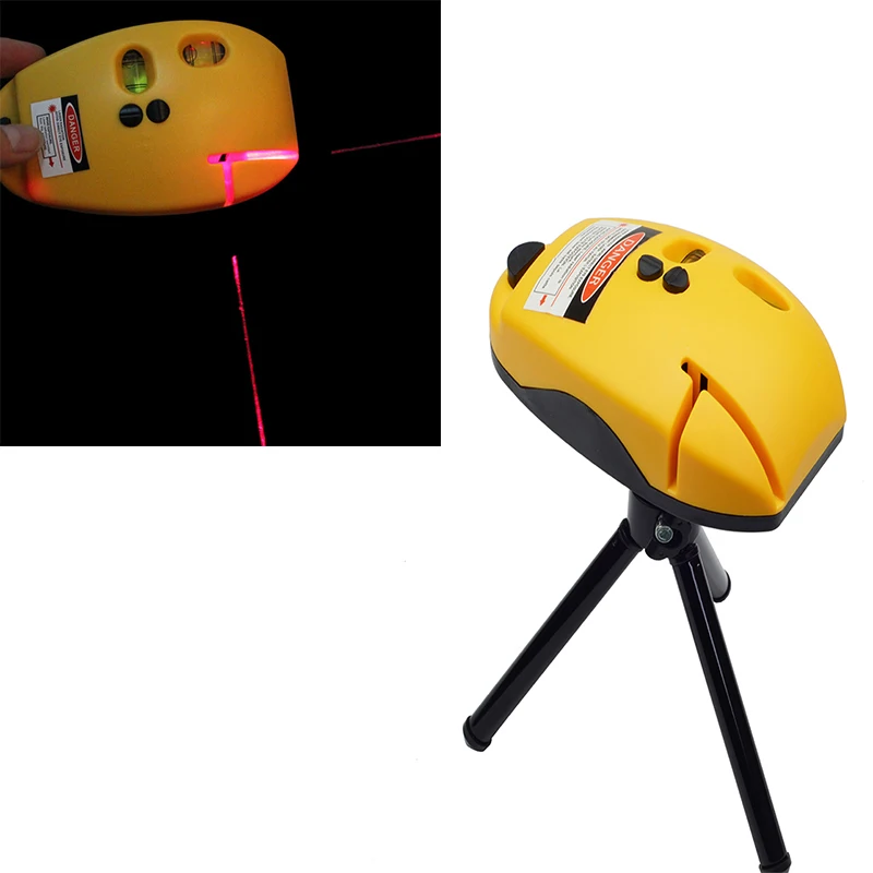 multi functional laser level Horizon Vertical line level tool spirit level mouse type Right Angle 2 Red Lines