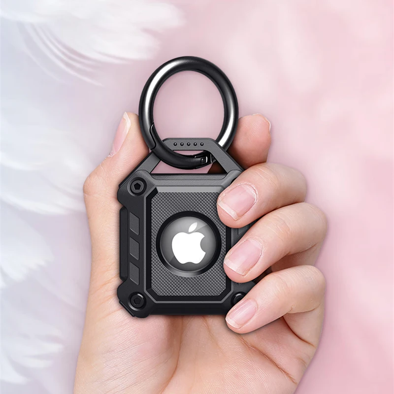 New TPU Apple Airtag Case Armor Shockproof Sleeve For Airtag Location Tracker Airtag Keychain Anti-lost Shell Protective Cover