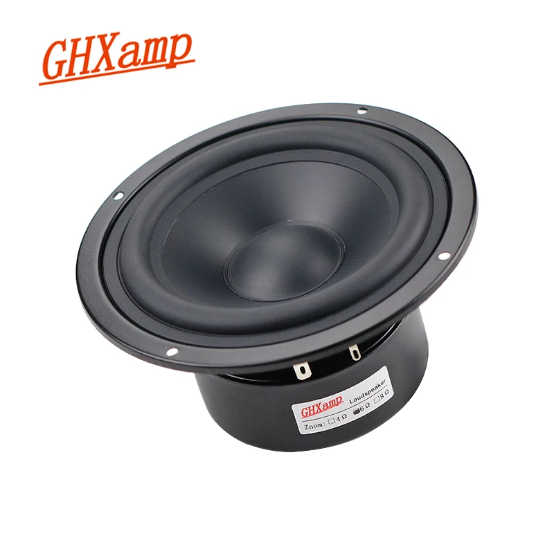 GHXAMP 5 INCH 5.5 INCH 147mm Pure Midrange Speaker Unit 6OHM 70W Alto Speaker Mediant HIFI Bookshelf MID 87db 620HZ 1PCS