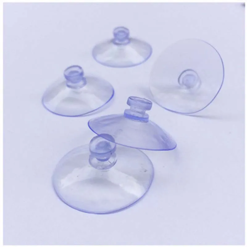 30PCs 3/4/5.5cm Clear Sucker Suction Cups Mushroom Head Strong Vacuum Suckers Hooks Hanger For window decoration wedding Car