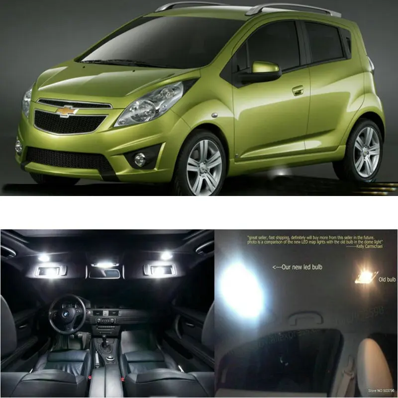 

4 шт., автомобильные лампы для салона автомобиля chevy matiz