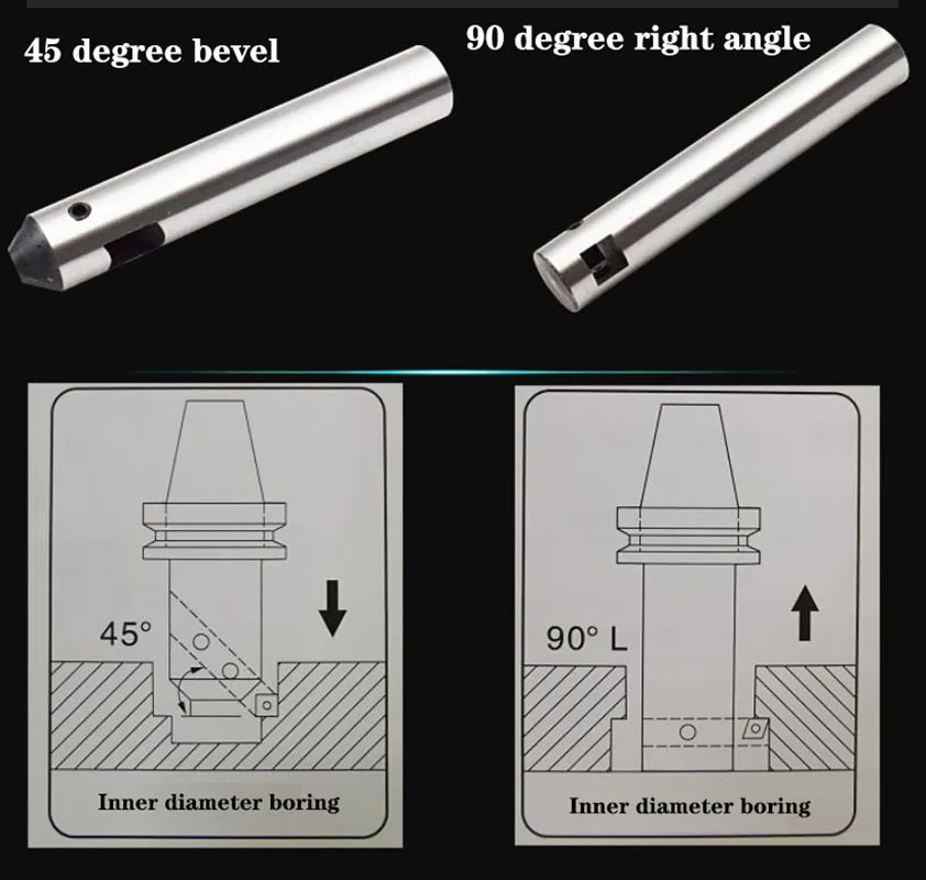 1PC Milling Machine Boring Device 16 Handles Drill Machine Boring Tool Holder 20 Boring Bar Blade 25 Adjustable Boring Tool Bar