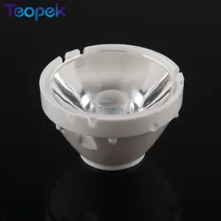 10pcs 21mm XML 15 30 45 60  Degree Reflector Collimator LED Lens For Cree T6 T5 U2 XM-L2 XM-L XHP50 LED  Lamp Light