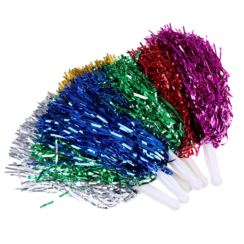 1PC Cheer Dance Sport Wettbewerb Cheerleading Pom Poms Blume Ball Für Für Fußball Basketball Spiel Pompon Kinder Verwenden