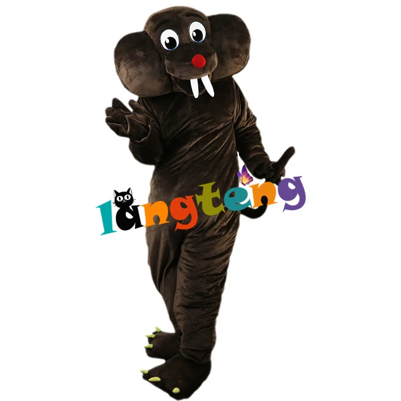 703 Deep Brown Gopher Mole Mascot Costume Design Cosplay Cartoon Character Suit Adult Character