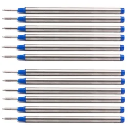 Recambios de bolígrafo de 113mm x 6mm, punta de 0,7, para Mont Blanc 105159, 107878, M506, P163, MNB107878, M710, H-12, M401, tinta alemana