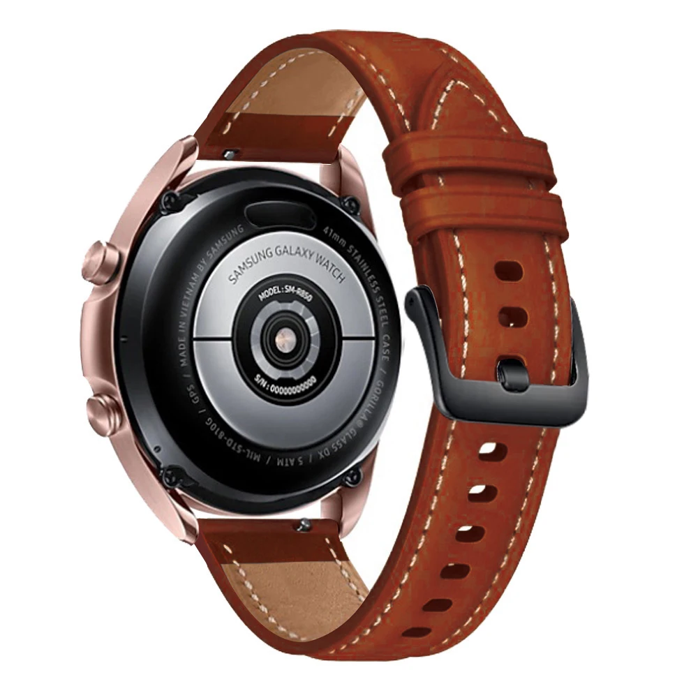 22mm Leather Watchband for Realme Watch S/S pro Strap Sport Bracelet Replacement Band for Realme Watch 2 PRO Wristband correa image 6