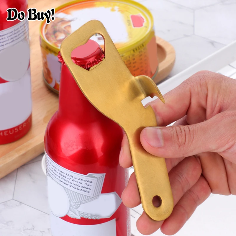 1 Pcs Beer Bottle Opener Multifunction Opener Stainless Steel Rose Gold Bottle Opener Bar Home Kitchen Tool