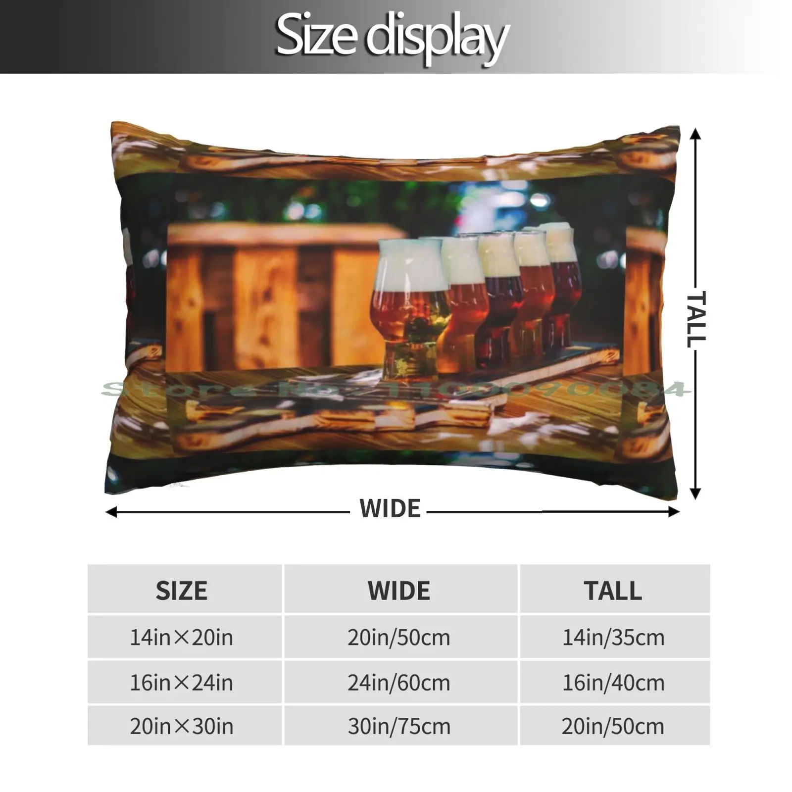 German Beer Selection Pillow Case 20x30 50*75 Sofa Bedroom German Beer Deutsche Bier Small Beer Glasses Beer Paddle Beers Of