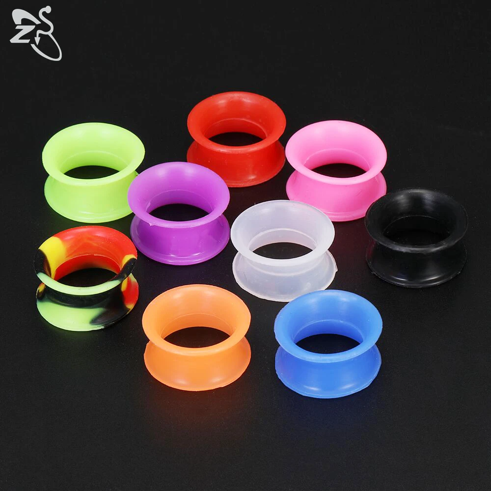Silicone Thick Double Flared Ear Plug, 2pcs
