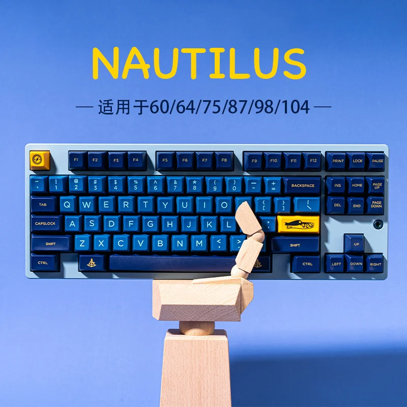 1 Set SA Profil Nautilus Thema Tastenkappen ABS Keycap Mit ISO Geben Sie Für EU Layout Mechanische Tastatur