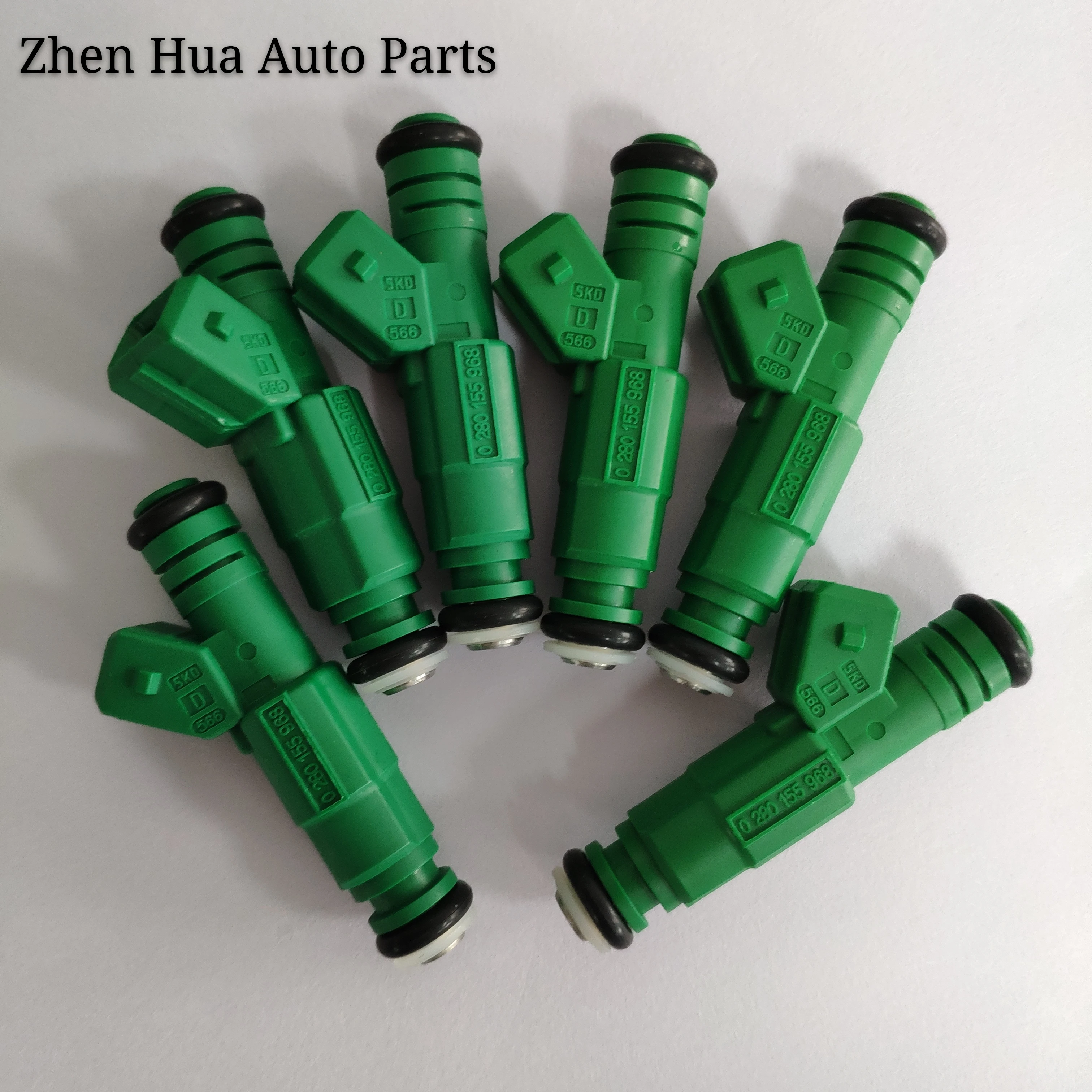 6x  enclosed top feed universal 440cc High performance fuel injector Green Giant 0280155968 for racing tuning