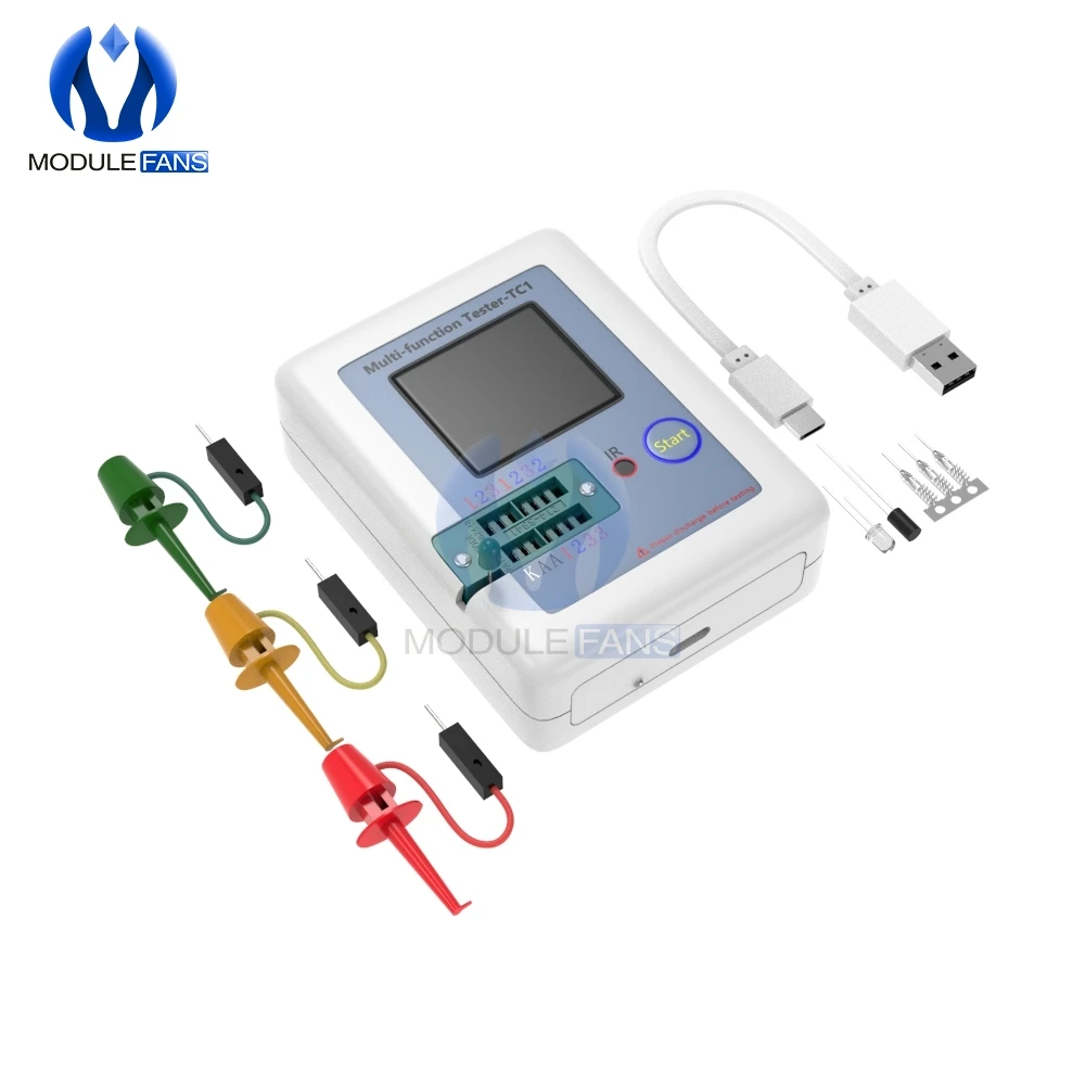 Multifunktionale LCR-TC1 3,5 Zoll 160X128 Bunte Display TFT Hintergrundbeleuchtung Transistor Tester Für Diode Triode Kondensator Widerstand – Detail 17