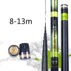 Carbon Power Hand Rod Taiwan Fishing Olta 8/9//10/11/12/13m Ultra Hard Long Section Telescopic Canne Peche De Pesca Fishing Gear