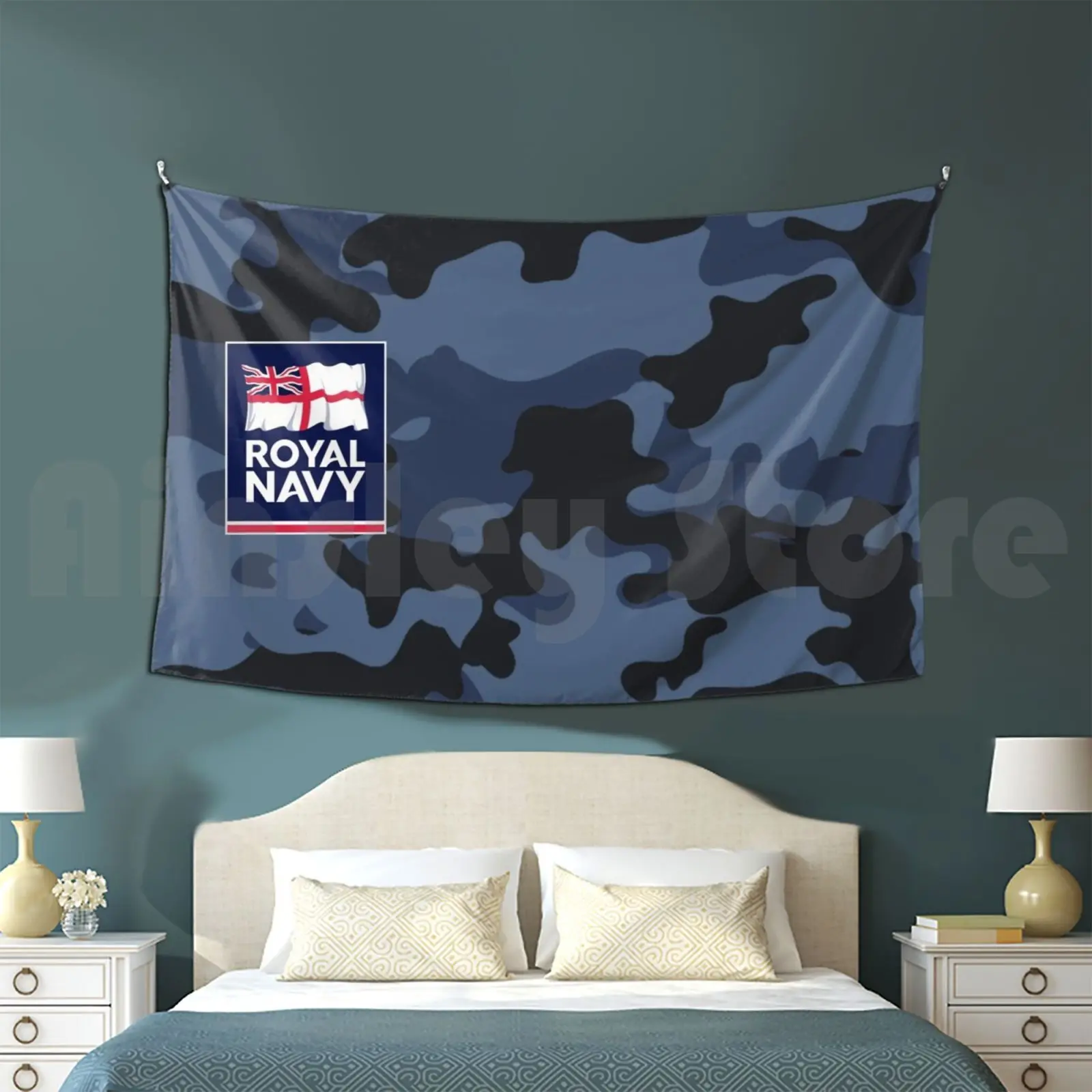 British Royal Navy Original Tapestry Living Room Bedroom Royal Navy Royal Navy Logo Flag Uk United Kingdom British