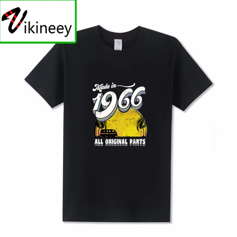 Geek Parody Made in 1966 All Original Parts Mens T shirt 52th Birthday Gift Retro Tee Best father present vintage 1966 T-shirts