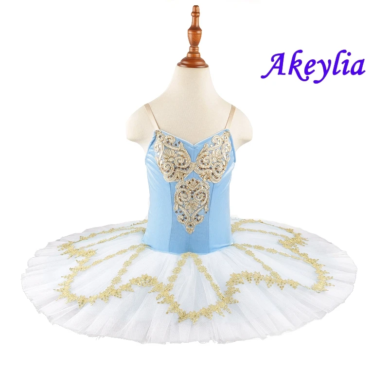 

Blue White Florina Classical Pancake Ballet Tutu Dress For Girls Professional Raymonda Ballet Performance Tutu Costume For Adult