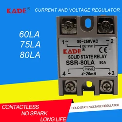 SSR-60LA/ 75LA / 80LA current type solid state voltage regulator intelligent solid state voltage regulator module input 4-20mA