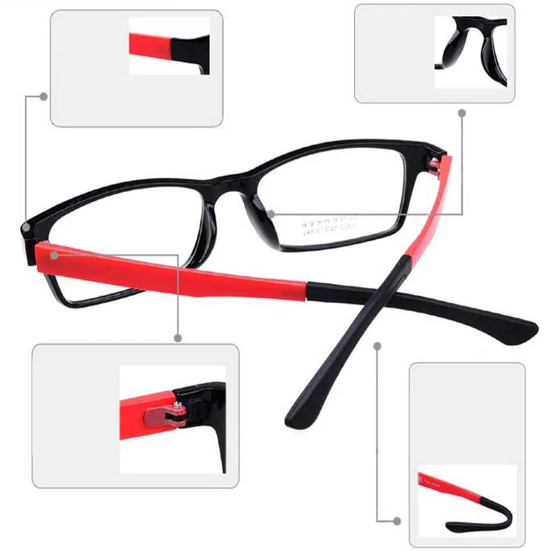 Memory Plastic Steel Eyeglasses Ultra-light TR90 Women Men Eyewear Myopia Spectacles Optical Glasses Frames Oculos De Grau
