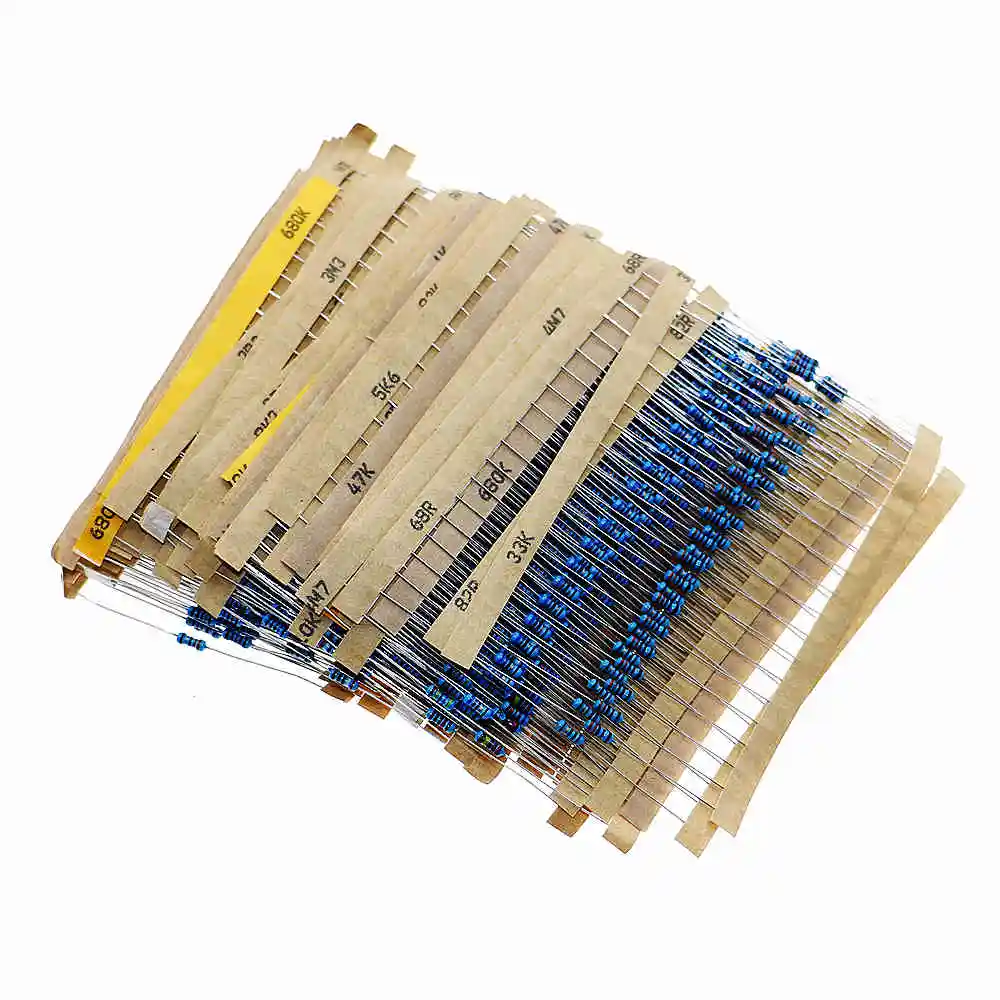 1460pcs/lot 73 Kinds x 20pcs 1R-1M Value 1% 1/4W Metal Film Resistor Assorted Kit set