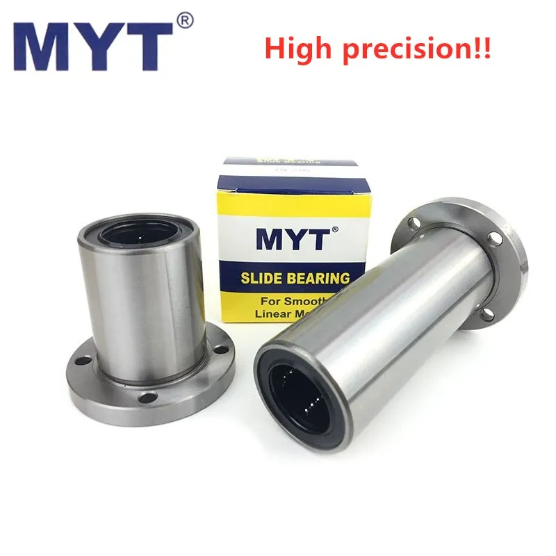 

10pcs MYT round flange linear bearing LMF6UU LMF8UU LMF10UU LMF12UU LMF16UU LMF8LUU LMF12LUU 8mm 10mm linear rod shaft CNC parts