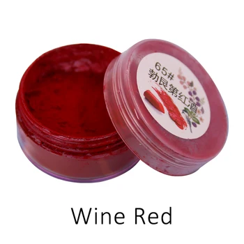 1 g pro Flasche, weinrotes Lippenstiftpulver für kosmetisches Make-up, langanhaltendes Lipgloss-Pigment, Glimmerpulver