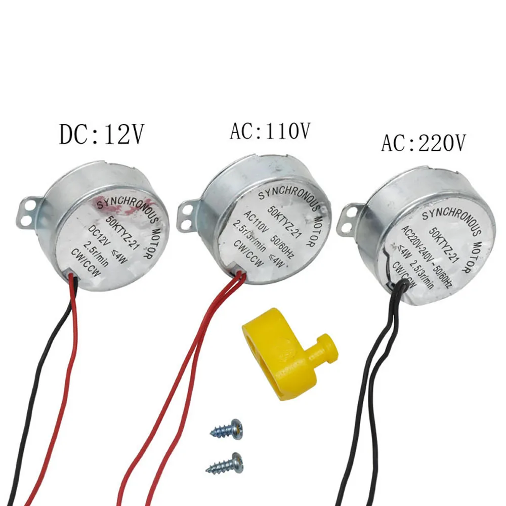 AC220V AC110V DC12V Incubator Turn Eggs Motor Farm Animal Incubation Equipment 50/60Hz Incubator Motor 1 Pc