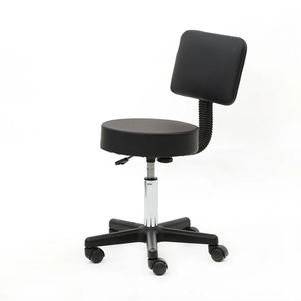 360 grad Rotation Runde Form Kunststoff Einstellbare Salon Hocker Barhocker Bar Stuhl mit Zurück