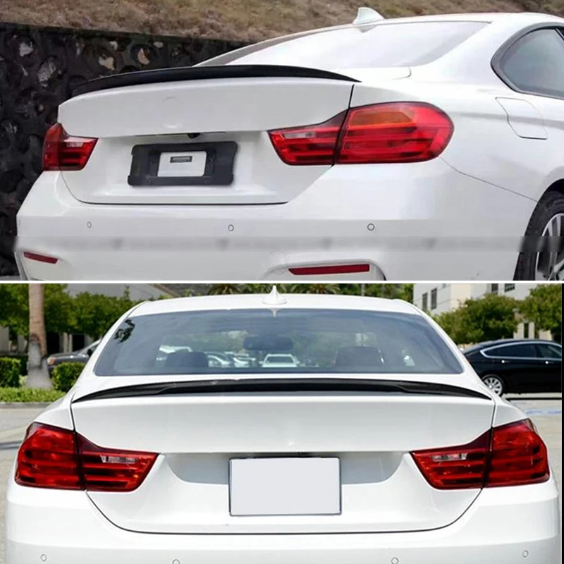 

P Style For BMW F32 Spoiler ABS Material 4 Series Coupe F36 Carbon Spoiler 2 Door carbon wings 2014 2015 2016 - UP