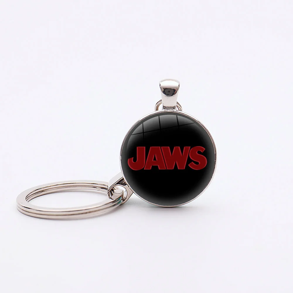 Movie Jaws Keychain Jewelry Fashion Metal Key Chains Unisex Alloy Car Bag Key Holder Keyring For Women Men Gifts