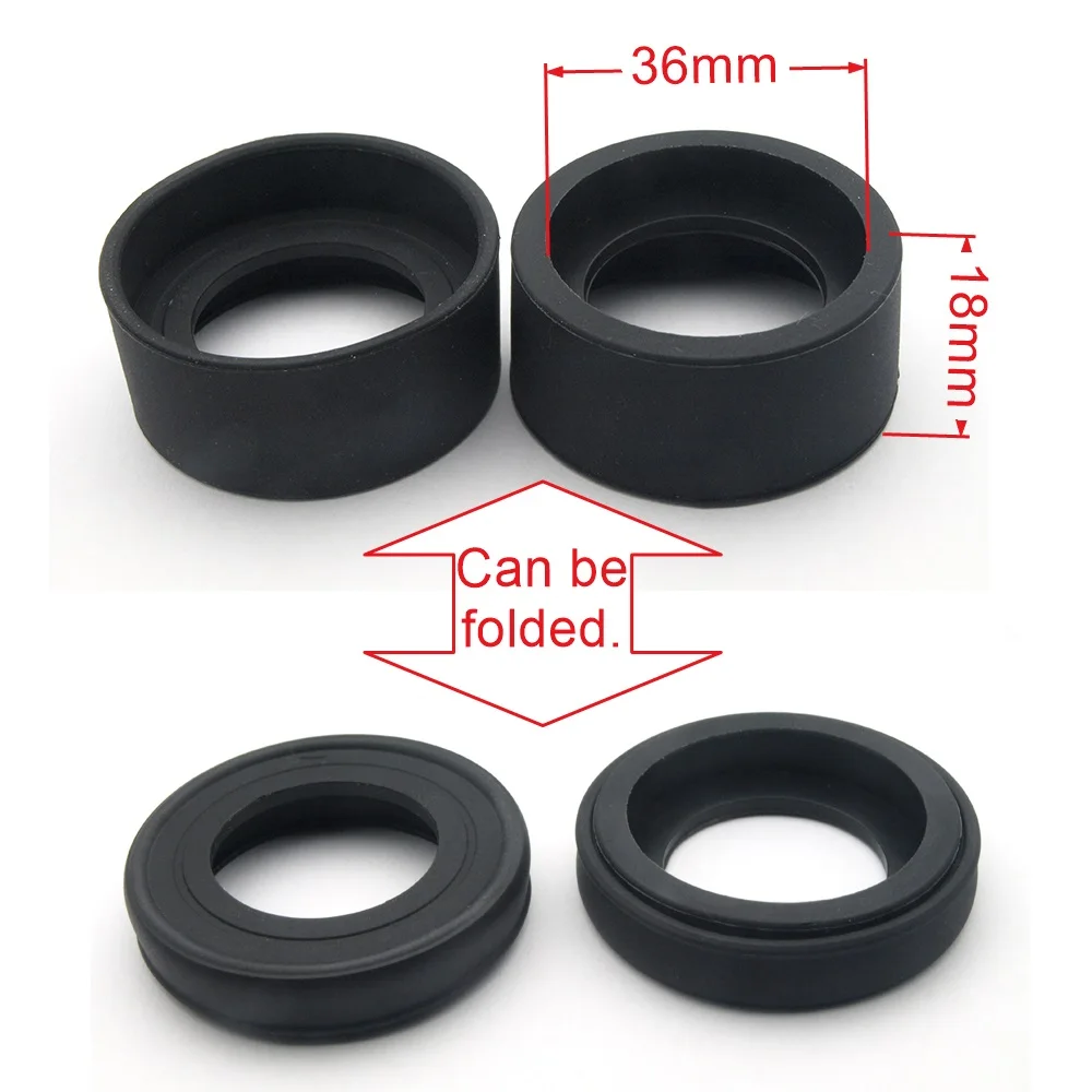 2 pcs/set 34mm Diameter Rubber Eyepiece Cover Eyeguards Eye Shields Protection Stereo Microscope Telescope Monocular Binocular