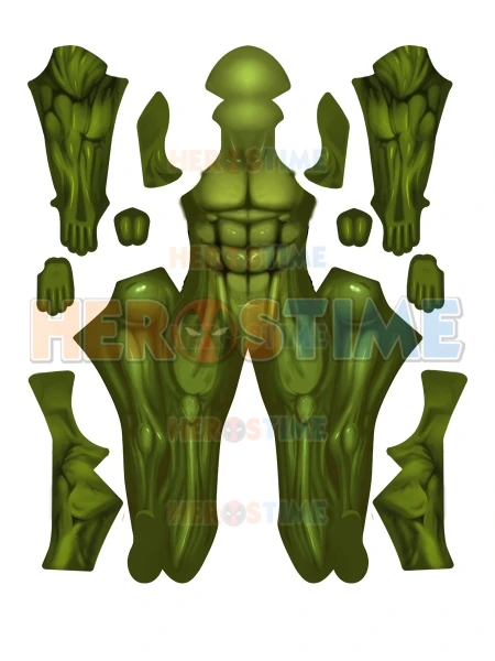 Mannelijke Musle Schaduw Pak Halloween Kostuum 3D Print Spandex Hoge Kwaliteit Zentai Bodysuit Halloween Kostuum Geen Masker