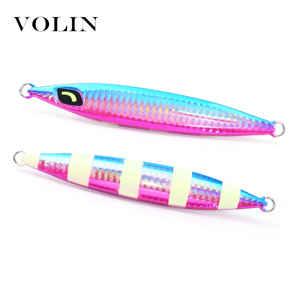 Volin-釣り用の人工金属餌,魚を捕まえるためのルアー,海釣り用のゆっくりとしたジグ,ウォブラー付き,新しいモデル,130g,150g