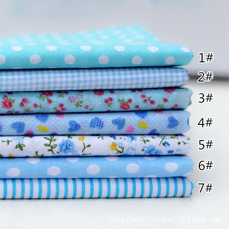 25*25cm Fabric Printed Cloth Sewing Fabrics For Patchwork Needlework DIY Handmade Doll Clothes Accessories