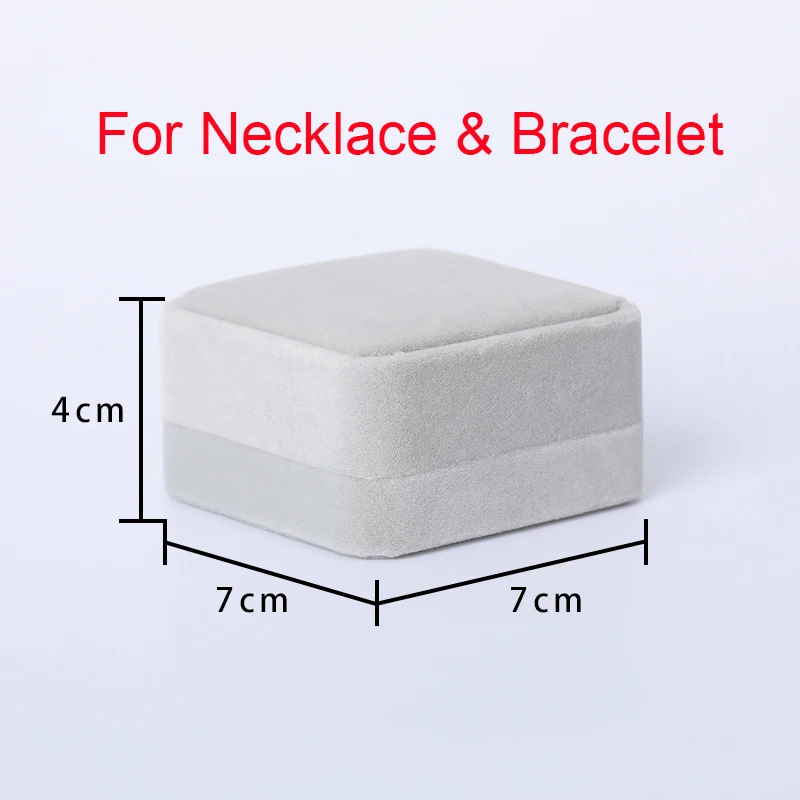 Small Suede Gift Box For Necklace Bracelet Jewelry Display Packaging Box