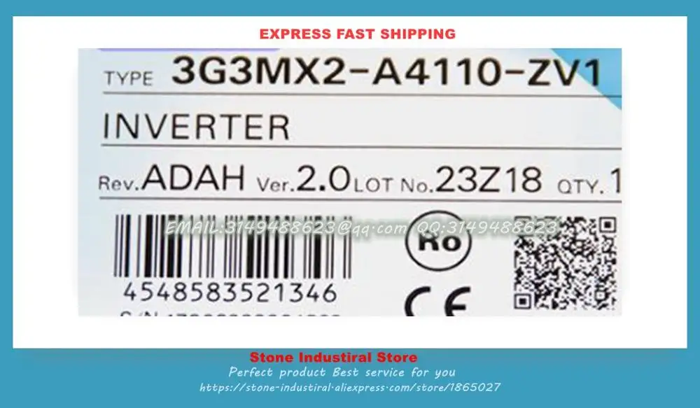 

Frequency Converter 3G3MX2-A4110-ZV1 380V 11KW New Original