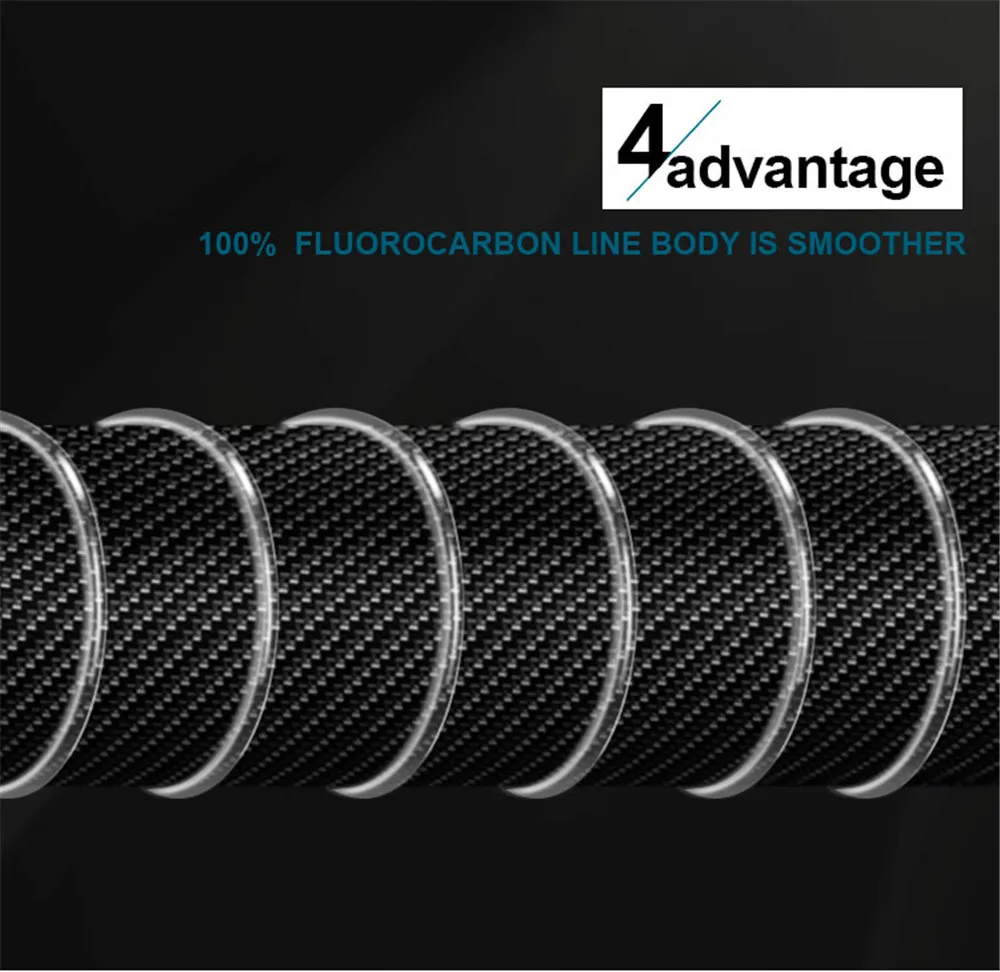 FTK 100m Fluorocarbon Angelschnur 4.13-34.32LB Fluorocarbon-Beschichtung Japan Carbonfaser-Vorfach Karpfen Angelschnur Superweiche Schnur – Detail 7
