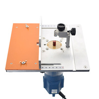 Aluminium Router Table Insert Plate Electric wood milling flip board with Miter Gauge Guide table saw Woodworking tool