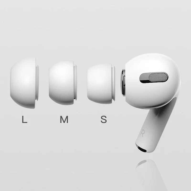 New 1:1 Soft Silicone Earbuds Earphone Case Earplug Cover Eartip With Air filter for Airpods Pro 3 Earphone