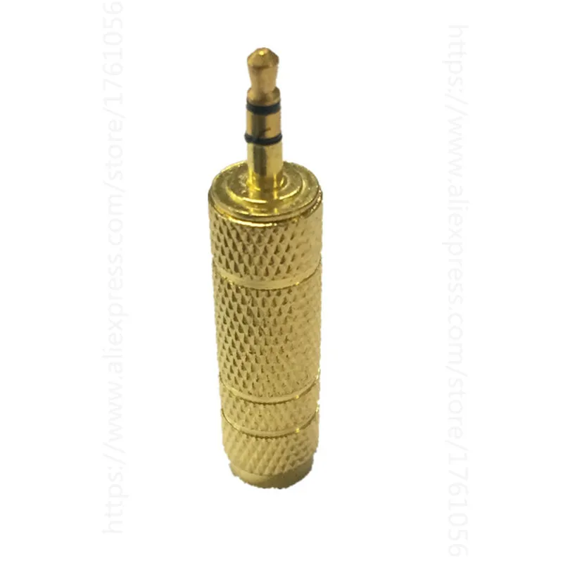 แจ็ค6.5ปลั๊กตัวผู้6.35มม. เป็นขั้วต่อหูฟังตัวเมีย3.5มม. อะแดปเตอร์เสียงไมโครโฟน AUX 6.3ตัวแปลง3.5มม.