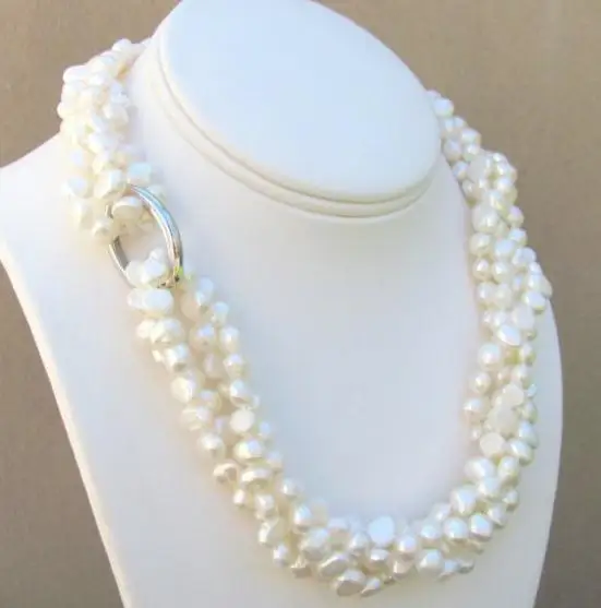 

New Classic Favorite Pearl Necklace 80inches Long White Pearl Handmade Wedding Bridesmaids Love Gift Fiine Jewelry For Women