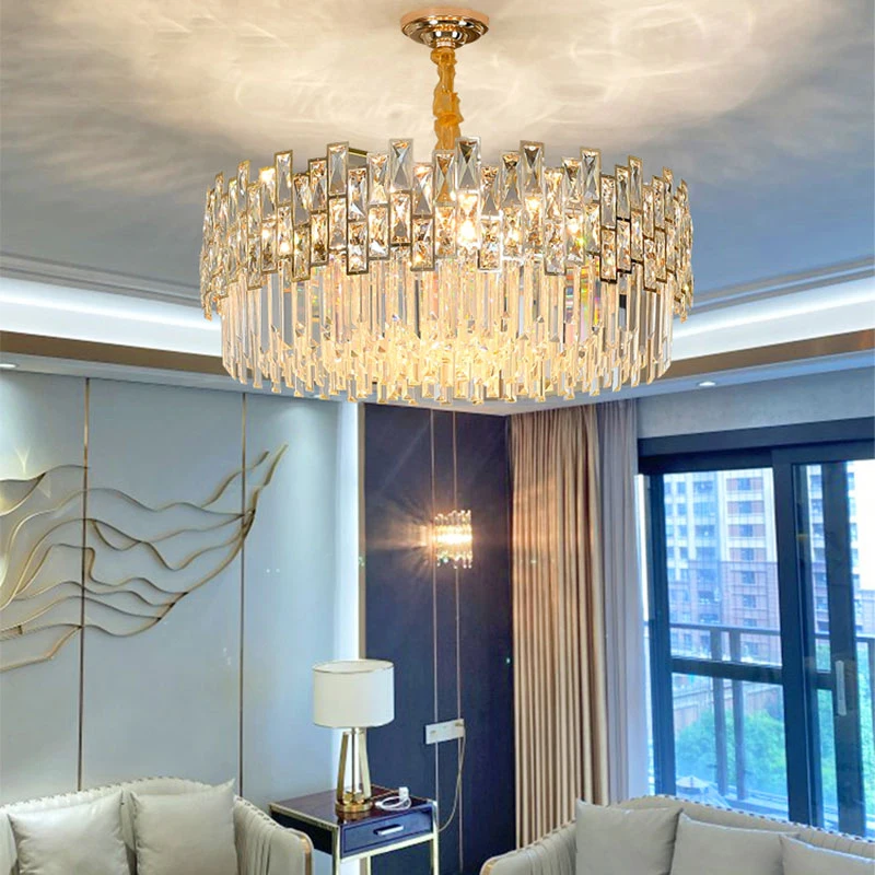 

Luxury Crystal Chandeliers Led Lamp For Living Room Bedroom Corridor Kitchen Modern Ceiling Chandelier Lighting Lustre Crystal