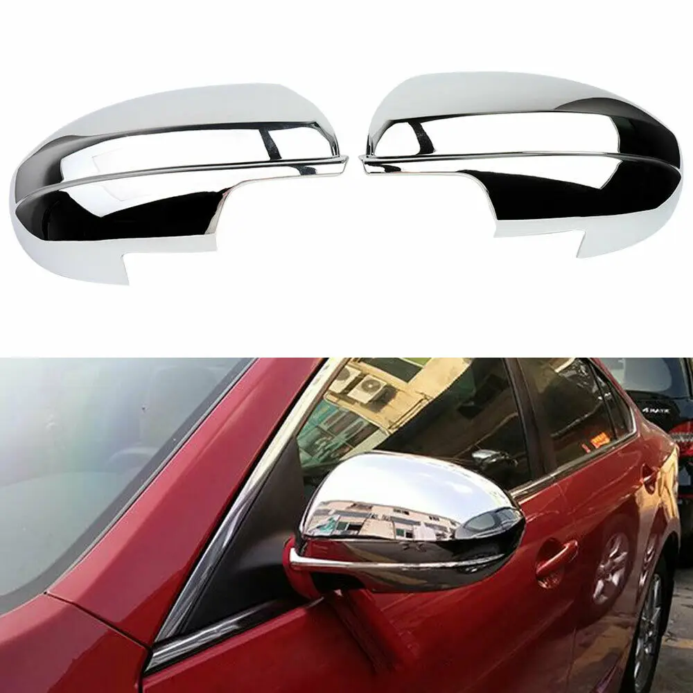 

Chrome Car Side Rearview Door Wing Mirrors Cover Trim For Mazda 3 2010 2011 2012