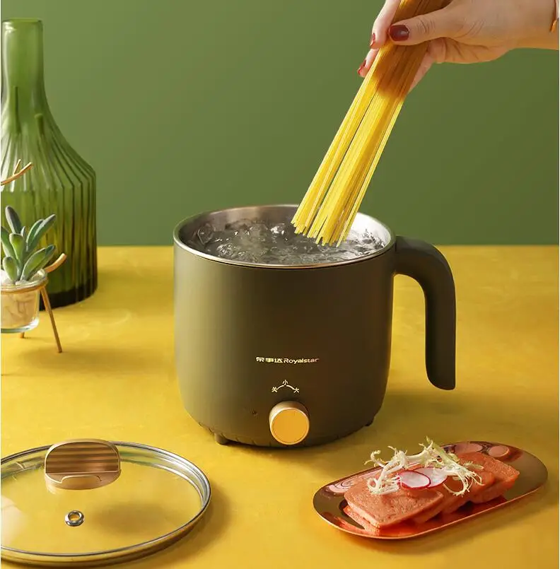 220V 1.5L المنزلية مصغرة الكهربائية آلة الطبخ المحمولة وعاء الساخنة متعددة الوظائف الأرز طباخ 2 والعتاد التحكم