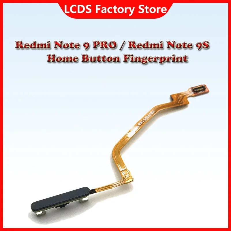 Original Fingerprint Scanner For Xiaomi Redmi Note 9 Pro Note 9s Home Button Fingerprint Menu Return Key Sensor Flex Cable