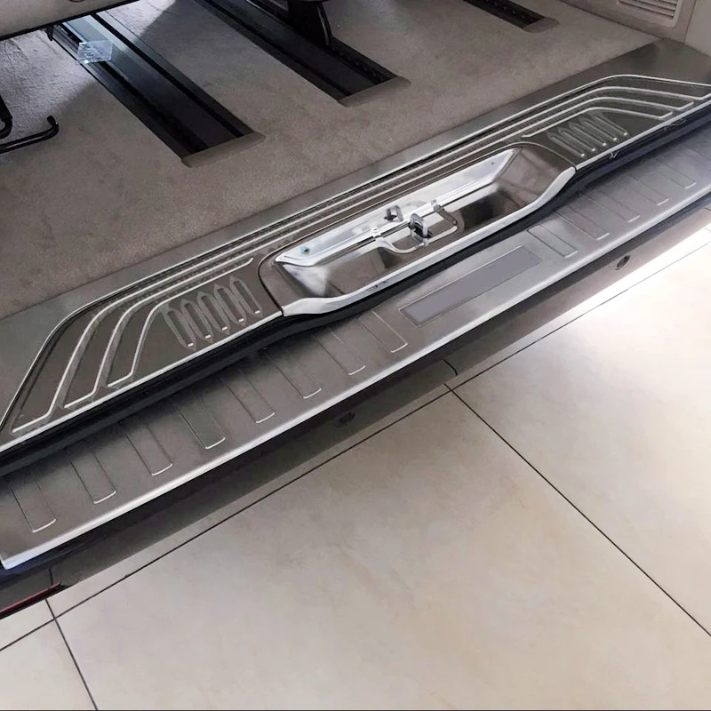 Für Mercedes-Benz Vito V-Klasse W447 2014-2024 Edelstahl Silber Hinten Stamm Innen Außen Stoßstange Platte Schutz Abdeckung Kit – Detail 3